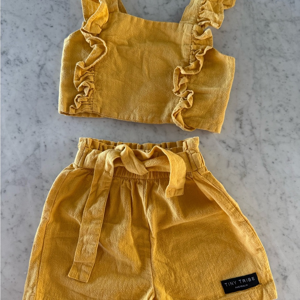 Tiny Tribe Kids Yellow Matching Set